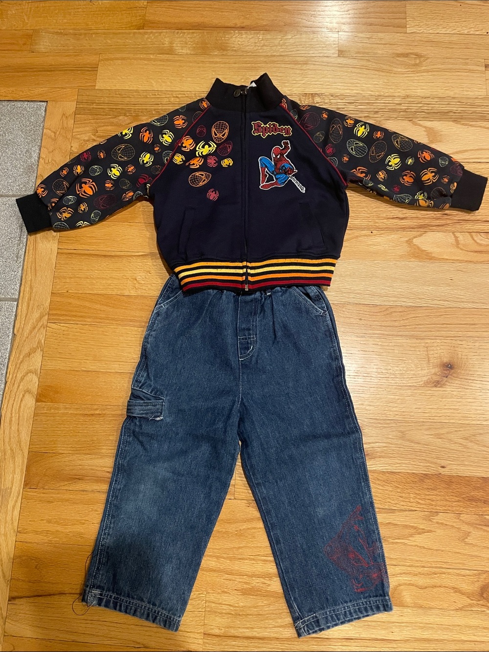 EUC Boy’s Spiderman Jacket and Jeans